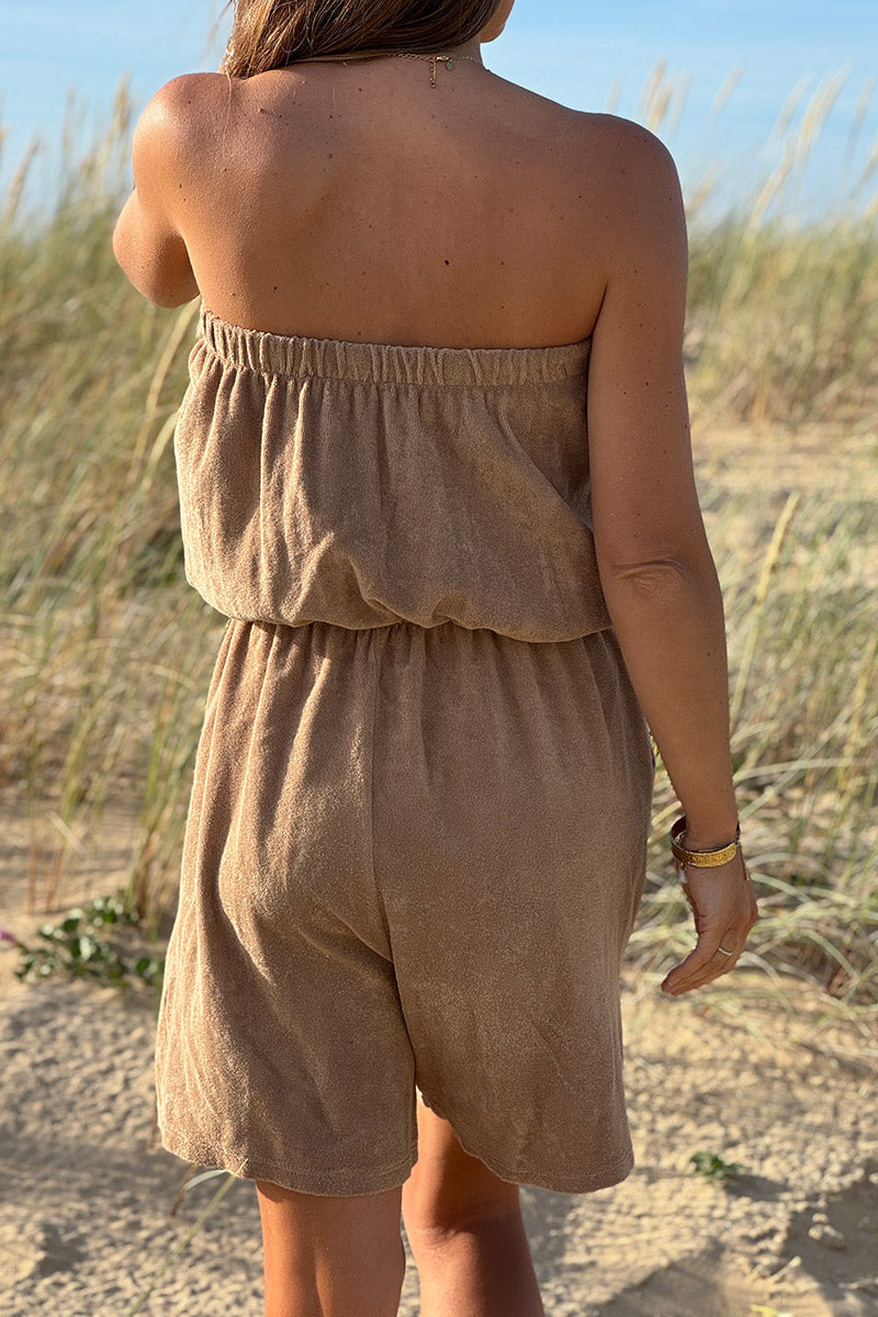 Cafe Terry Cloth Shorts Playsuit