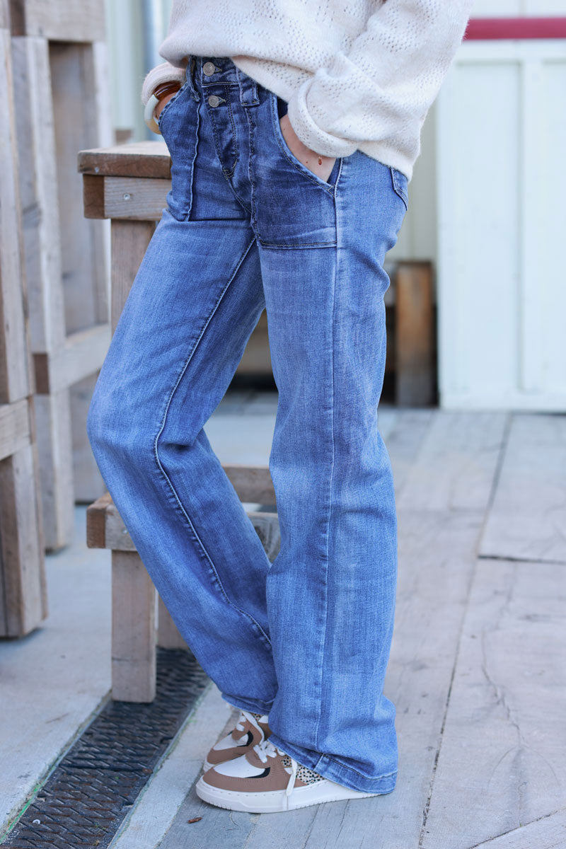 Medium Wash Vintage Carpenter Jeans