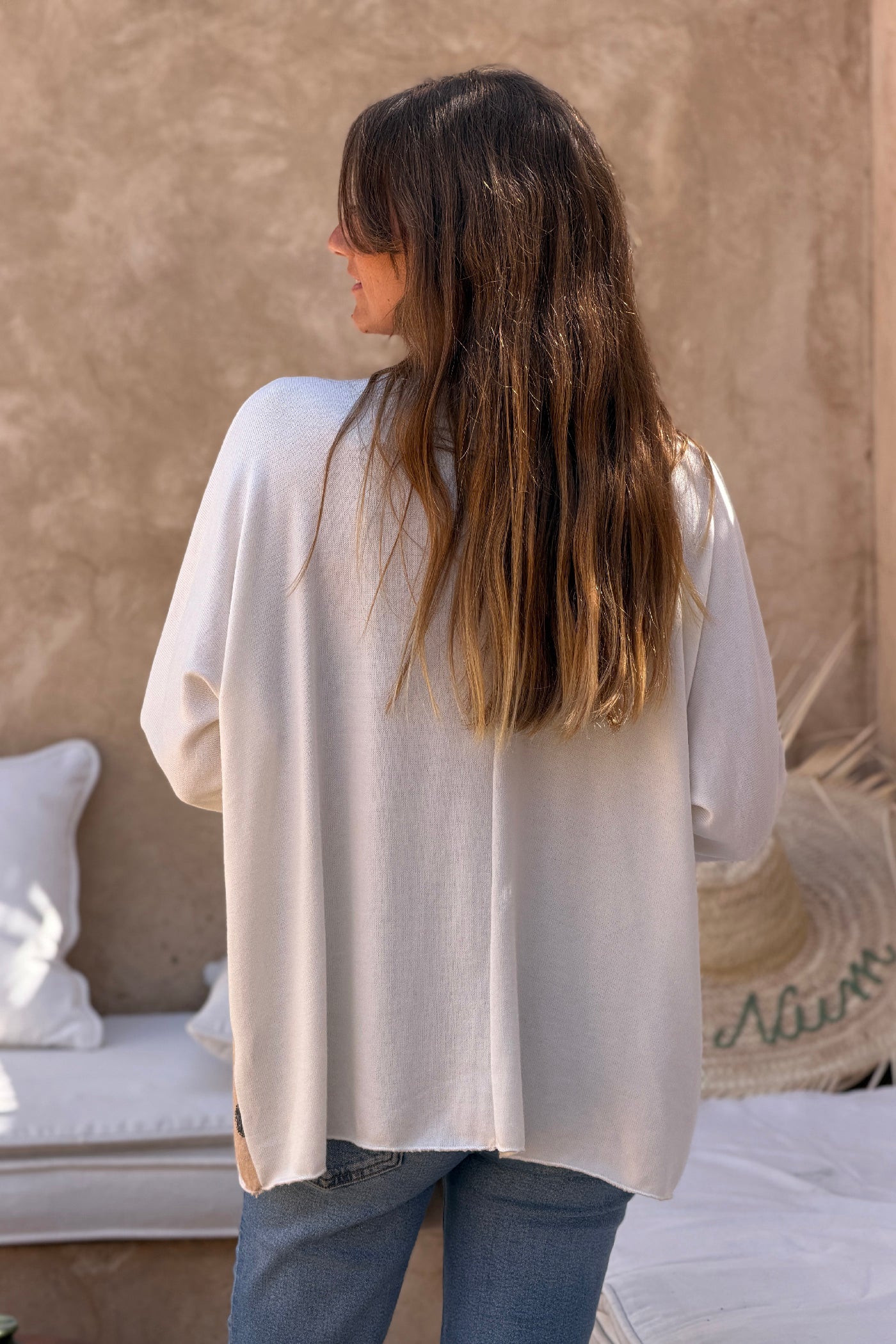 Sage Floral Angora Knit Top