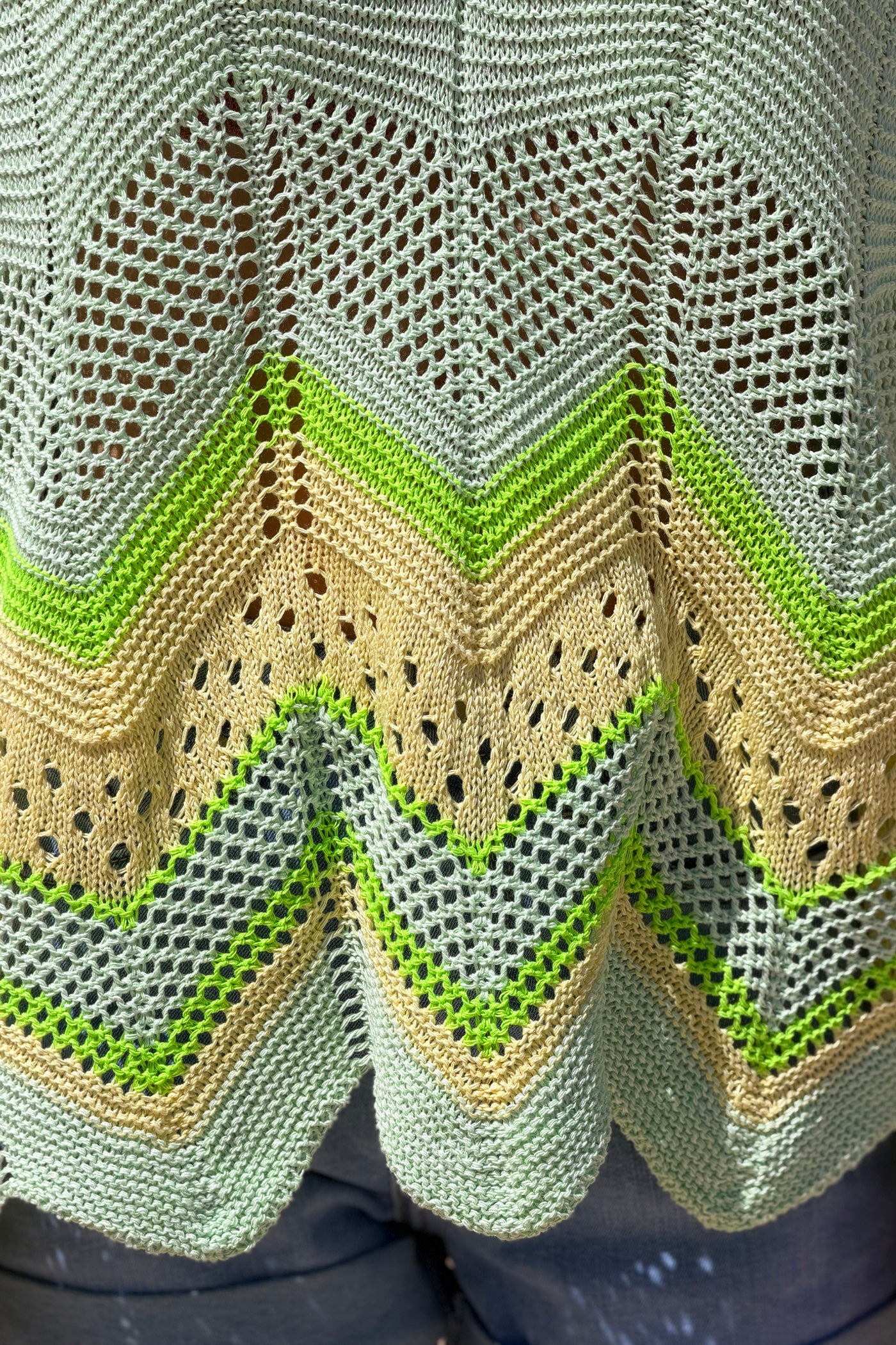 Light green Blanket Knit Dolman Sweater