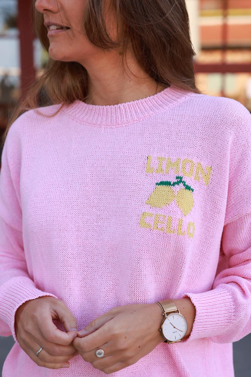 Pink Limoncello Knit Jumper