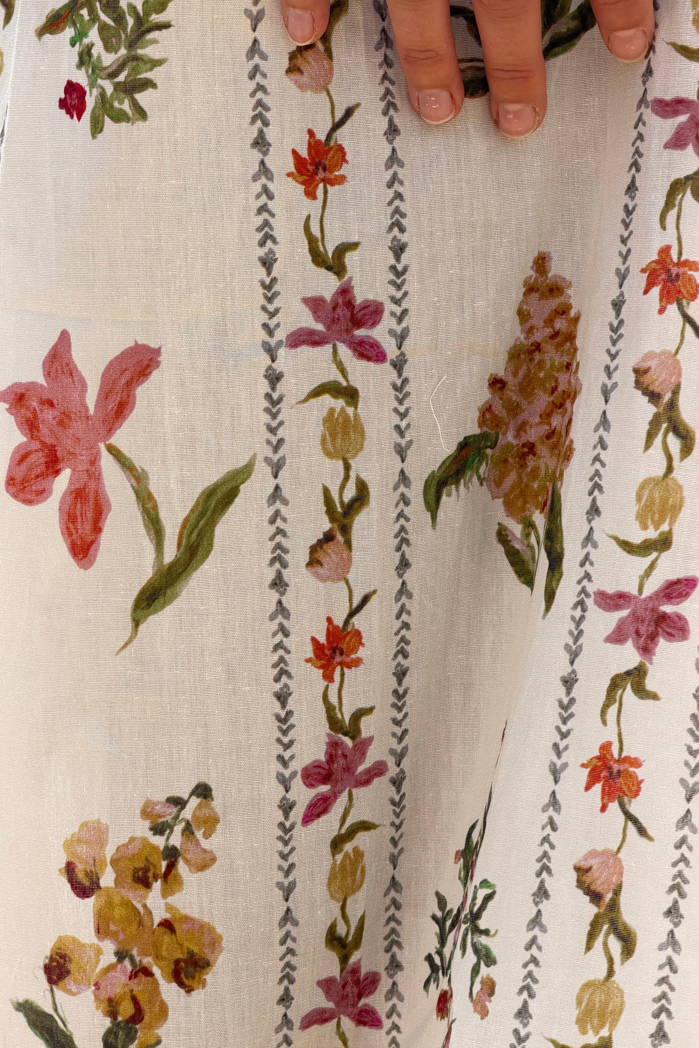 Cream Country Floral Strappy Sundress