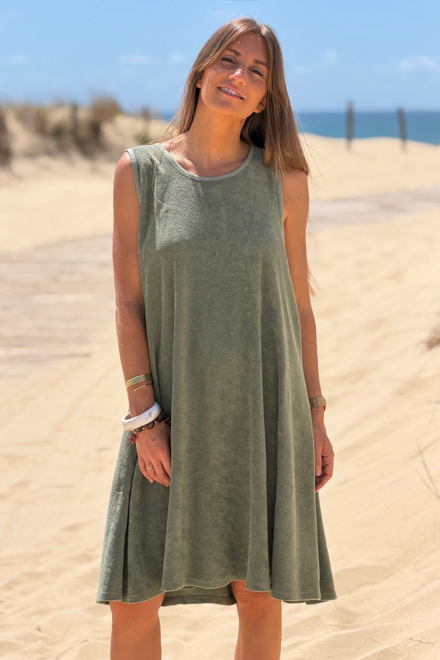 Sage Micro Terry Swim Cover