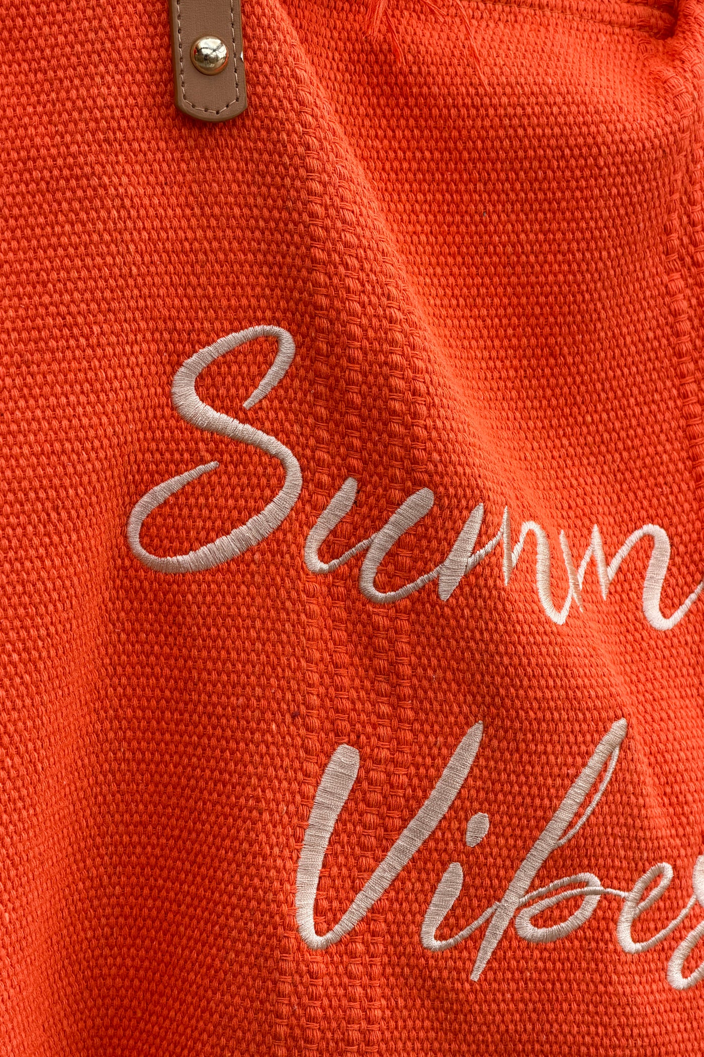 Orange “Summer Vibes” Fringe Top Purse