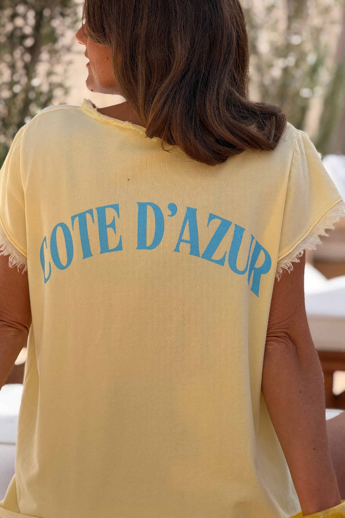Butter Yellow “Cote d’Azur” Beachy Tee
