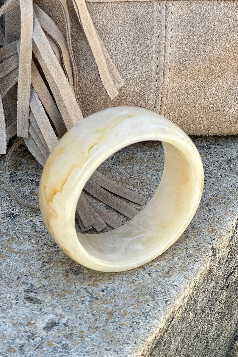 Ivory Marbled Bangle