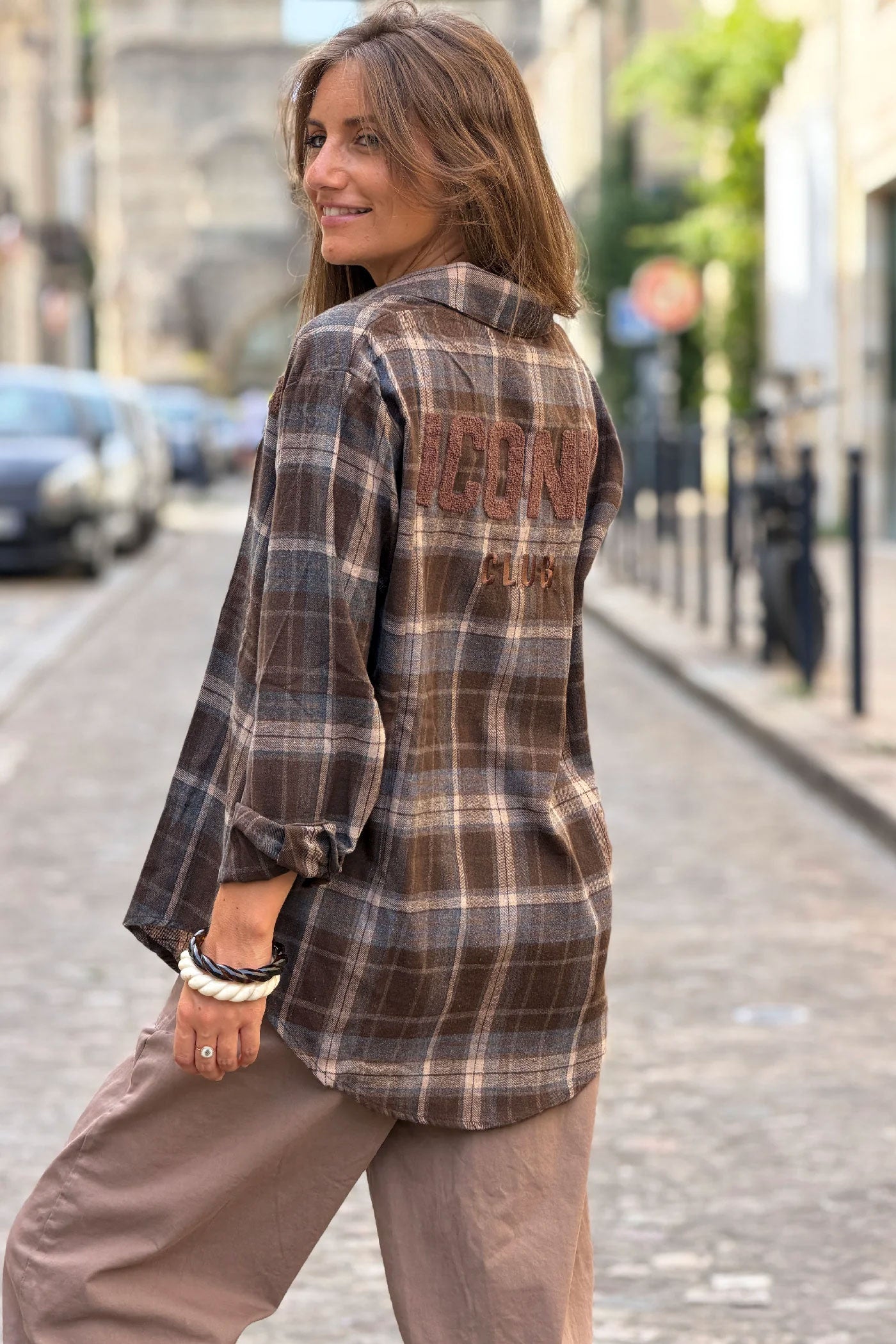 Chocolate Iconic Club Flannel Shirt

