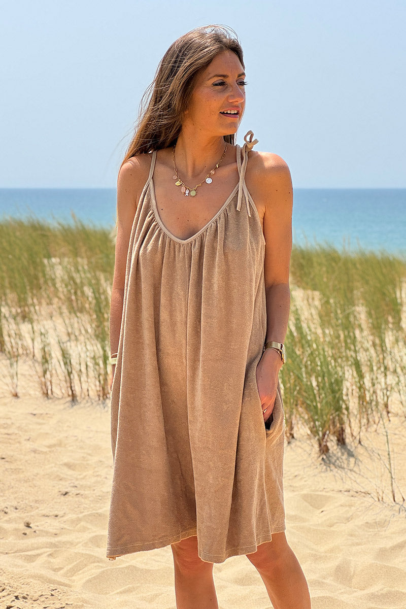Cafe Gauze Tie-Shoulder Playsuit