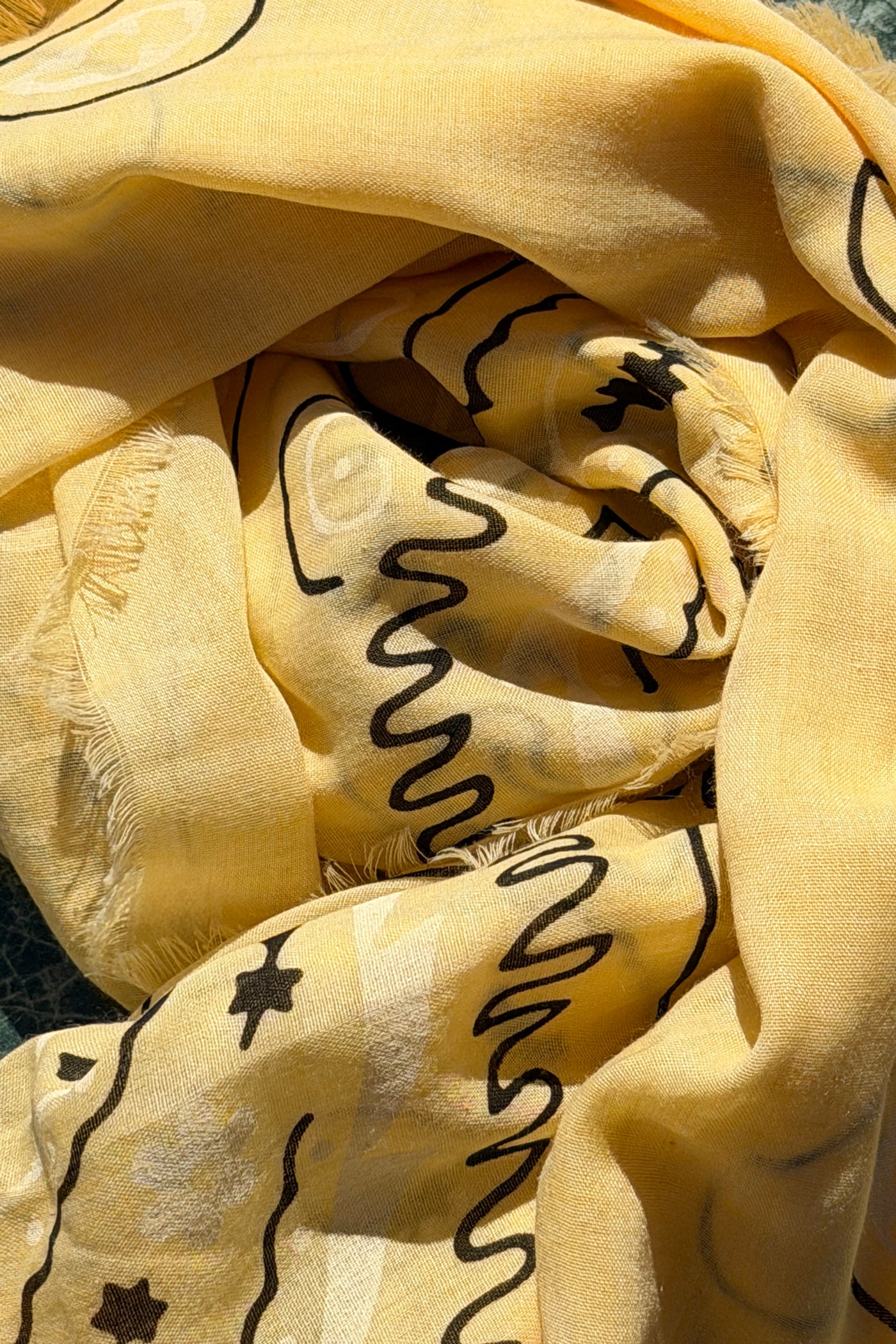 Yellow Paisley Classic Bandana