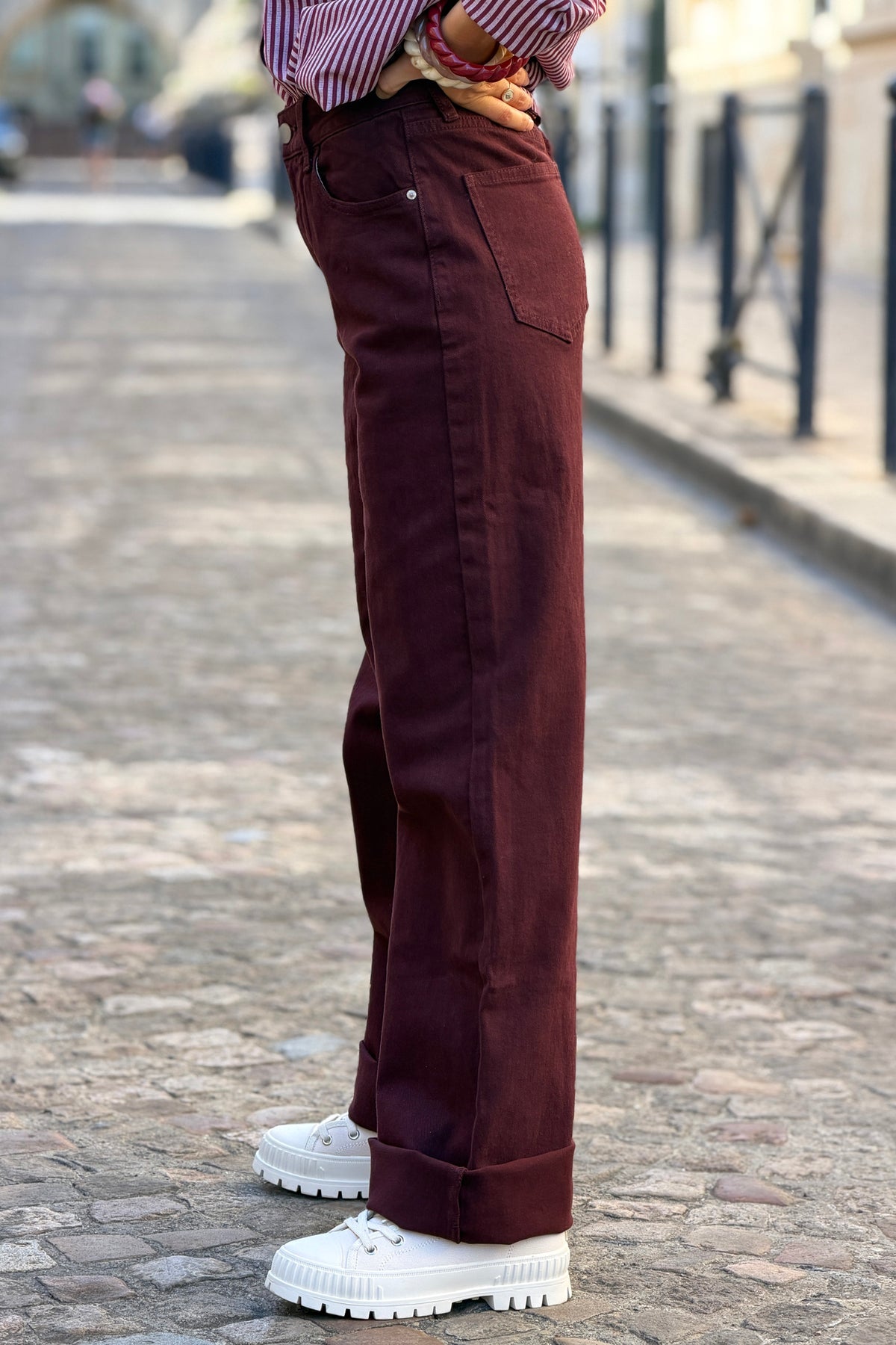 Merlot Vintage Straight-Leg Jeans