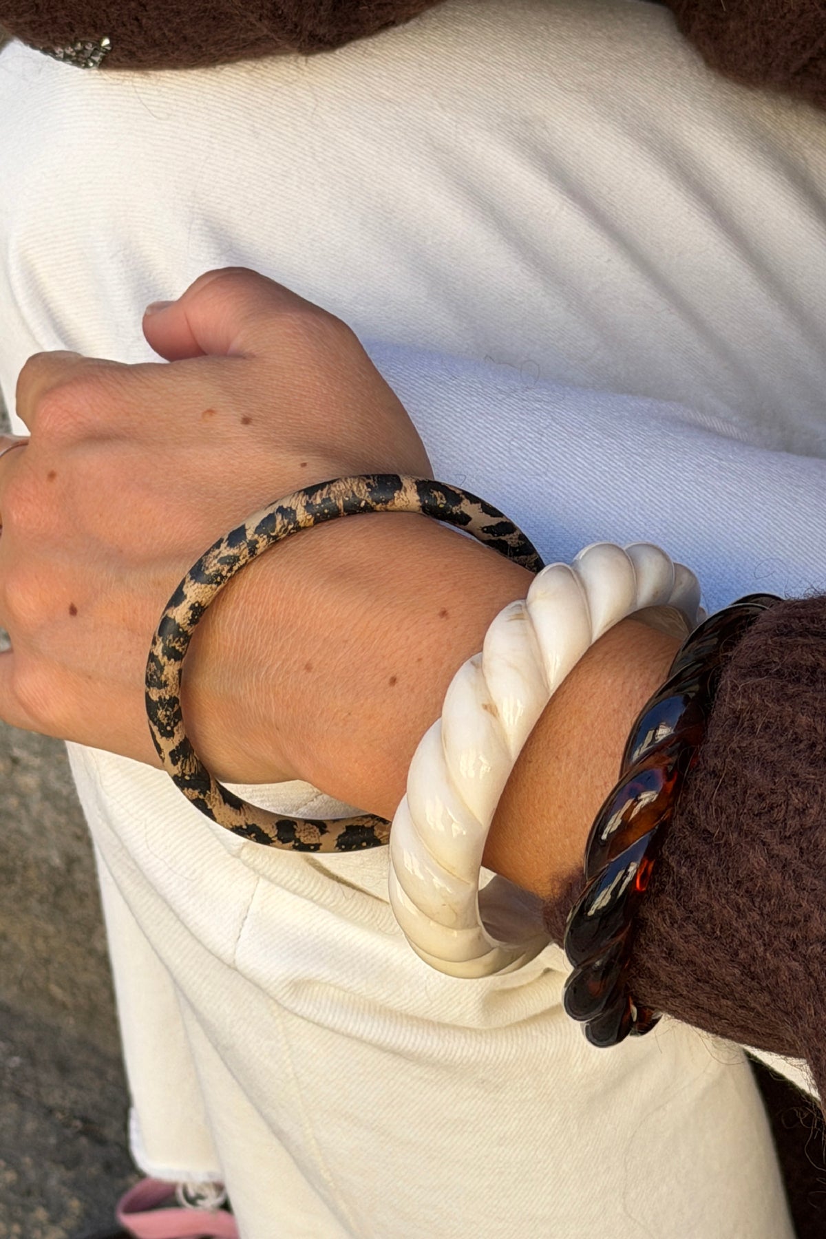 Leopard Print Slim Bangle