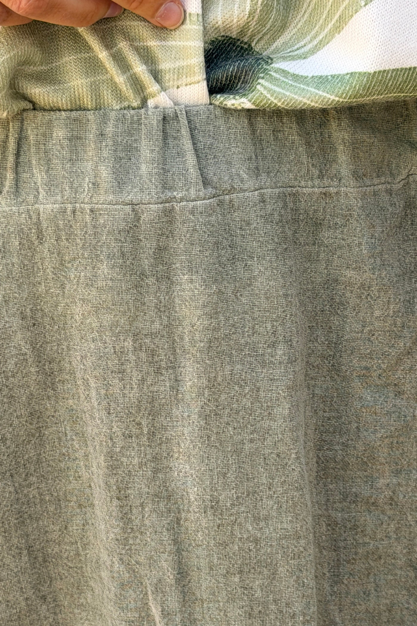 Sage Woven Cotton Maxi Skirt