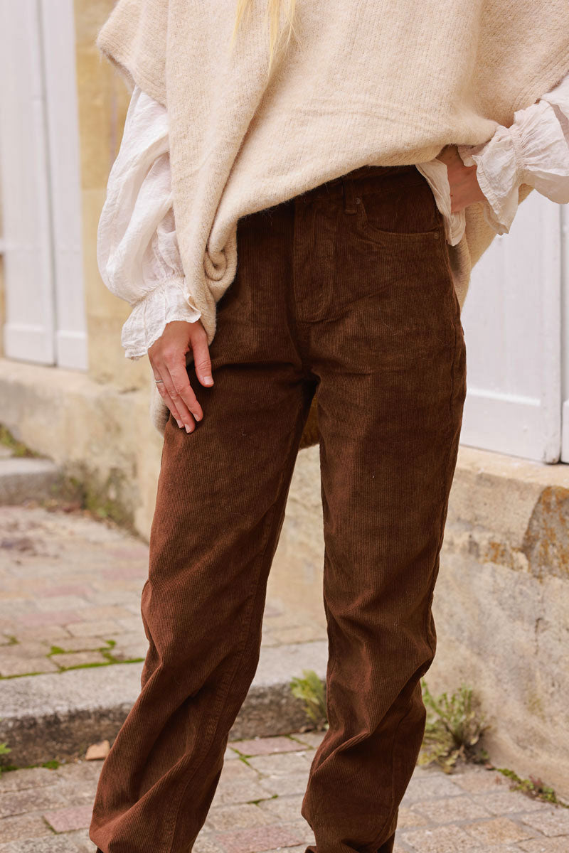 Brown Corduroy Trainers