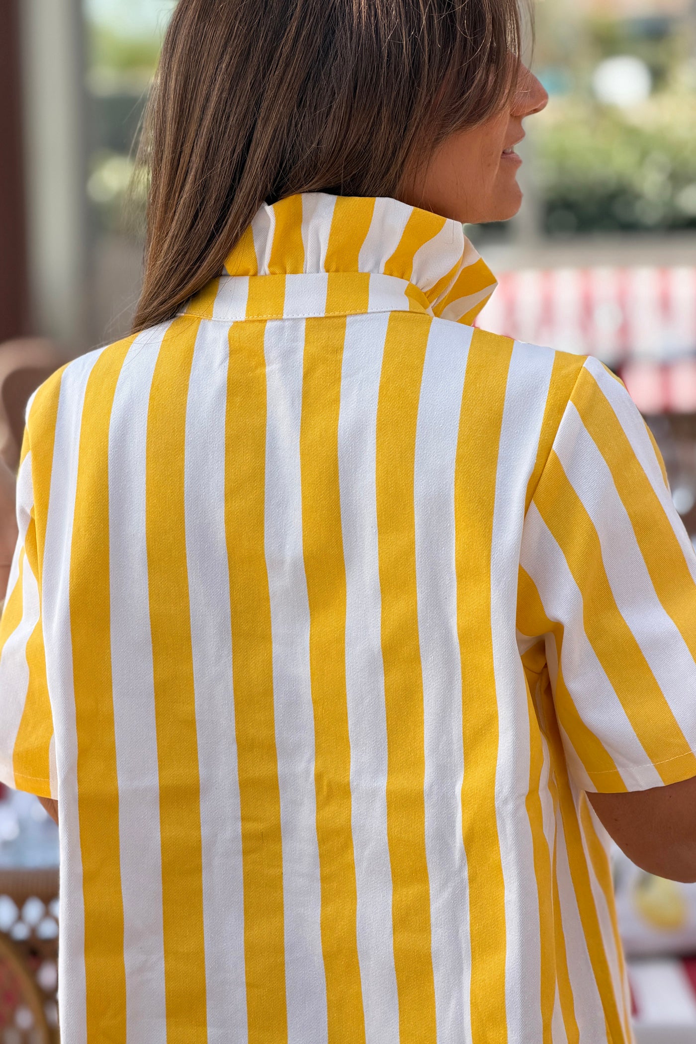 Yellow Crinkle Gauze Maxi Dress