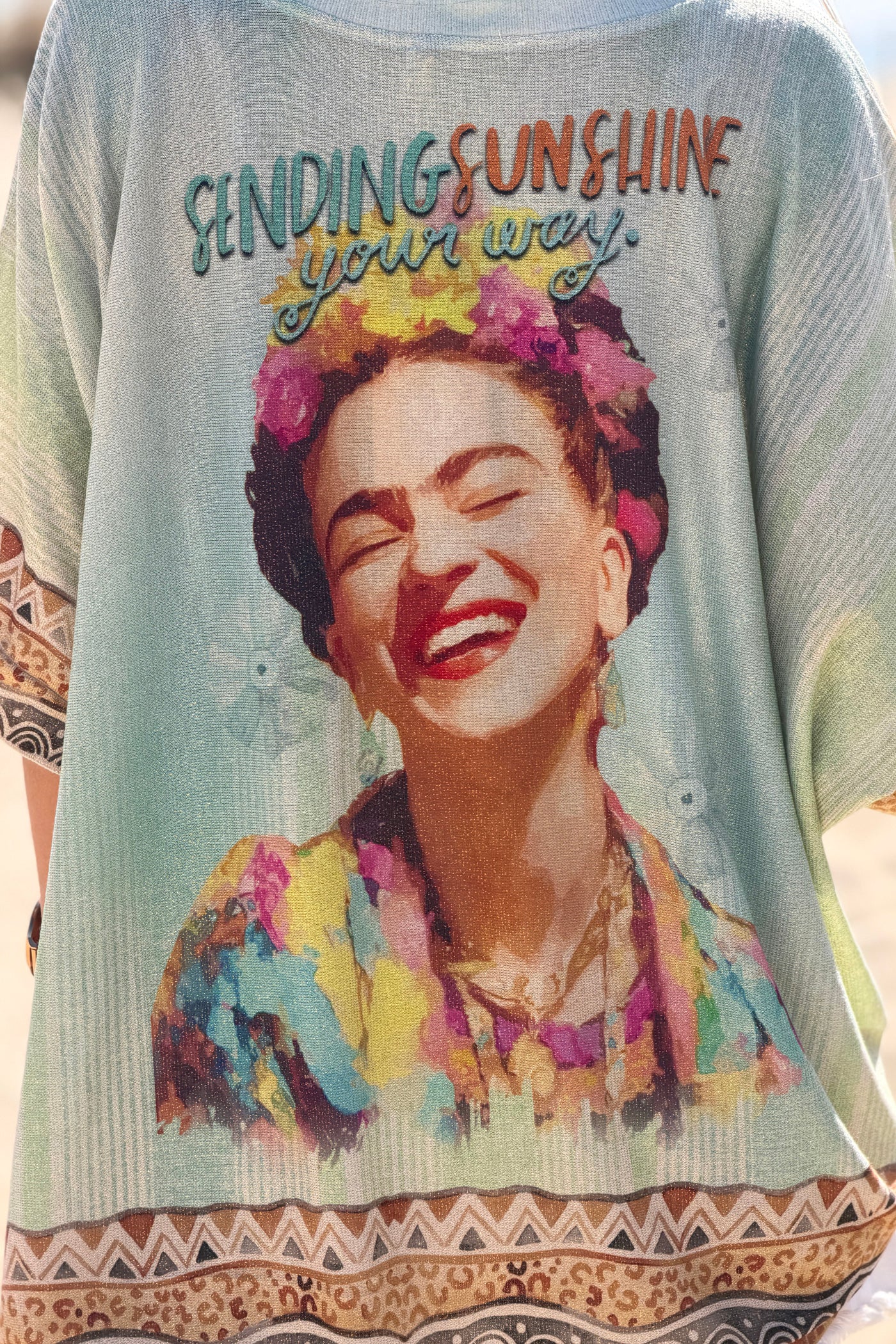 Sage Sunshine Frida Glitter Knit Tunic

