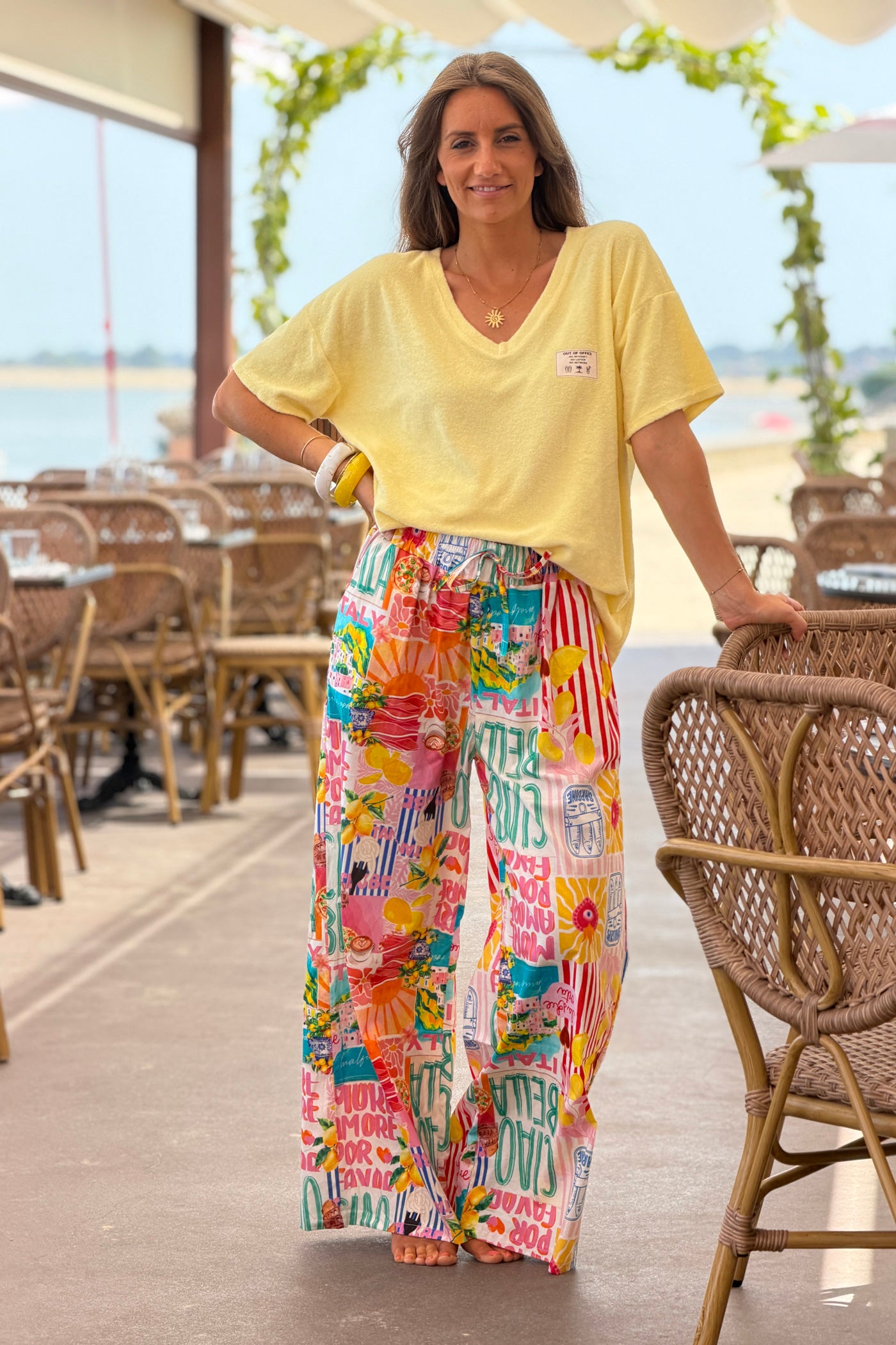 Butter “Out of Office” Terry Swim Cover
