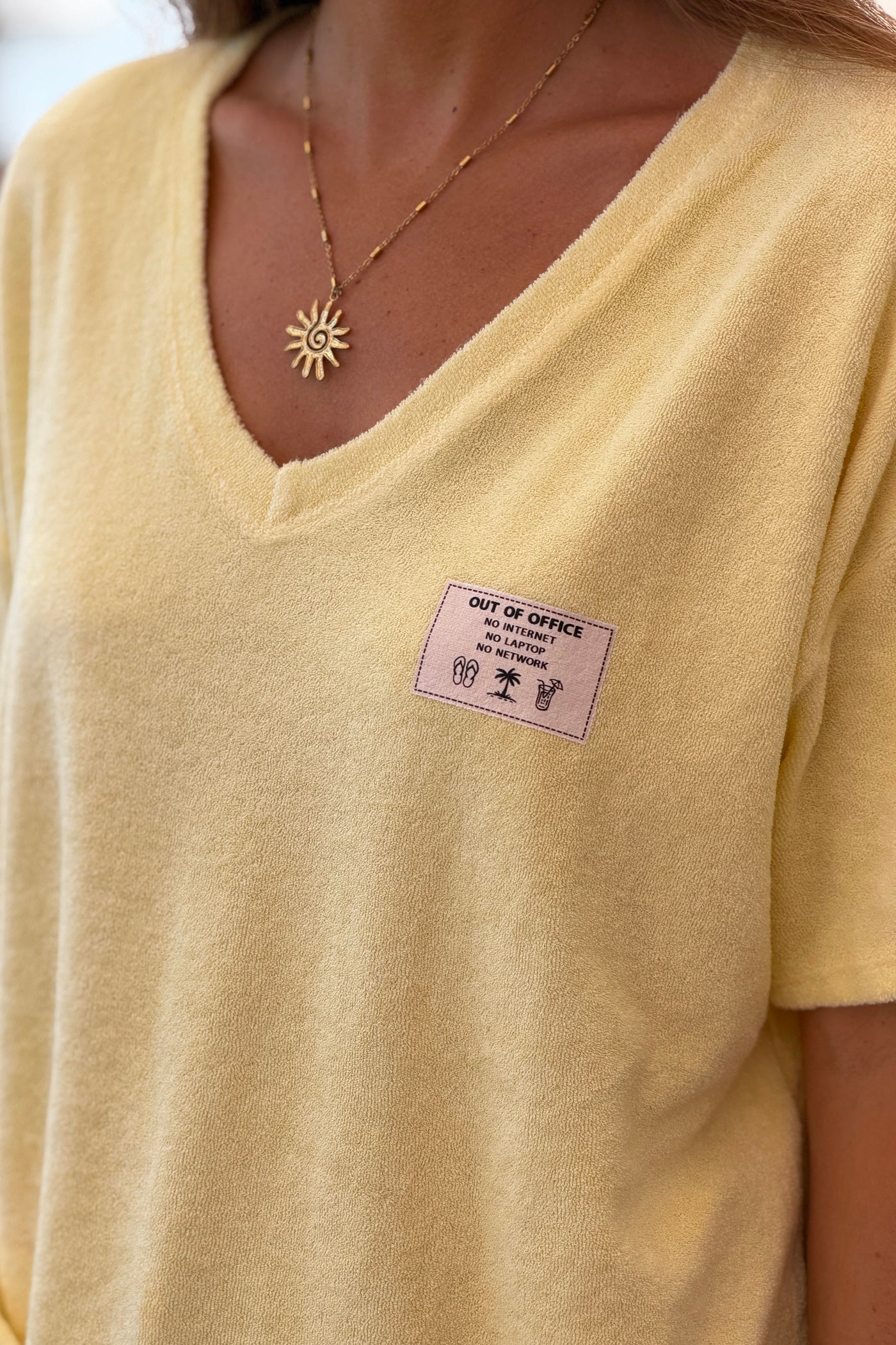 Butter “Out of Office” Terry Swim Cover
