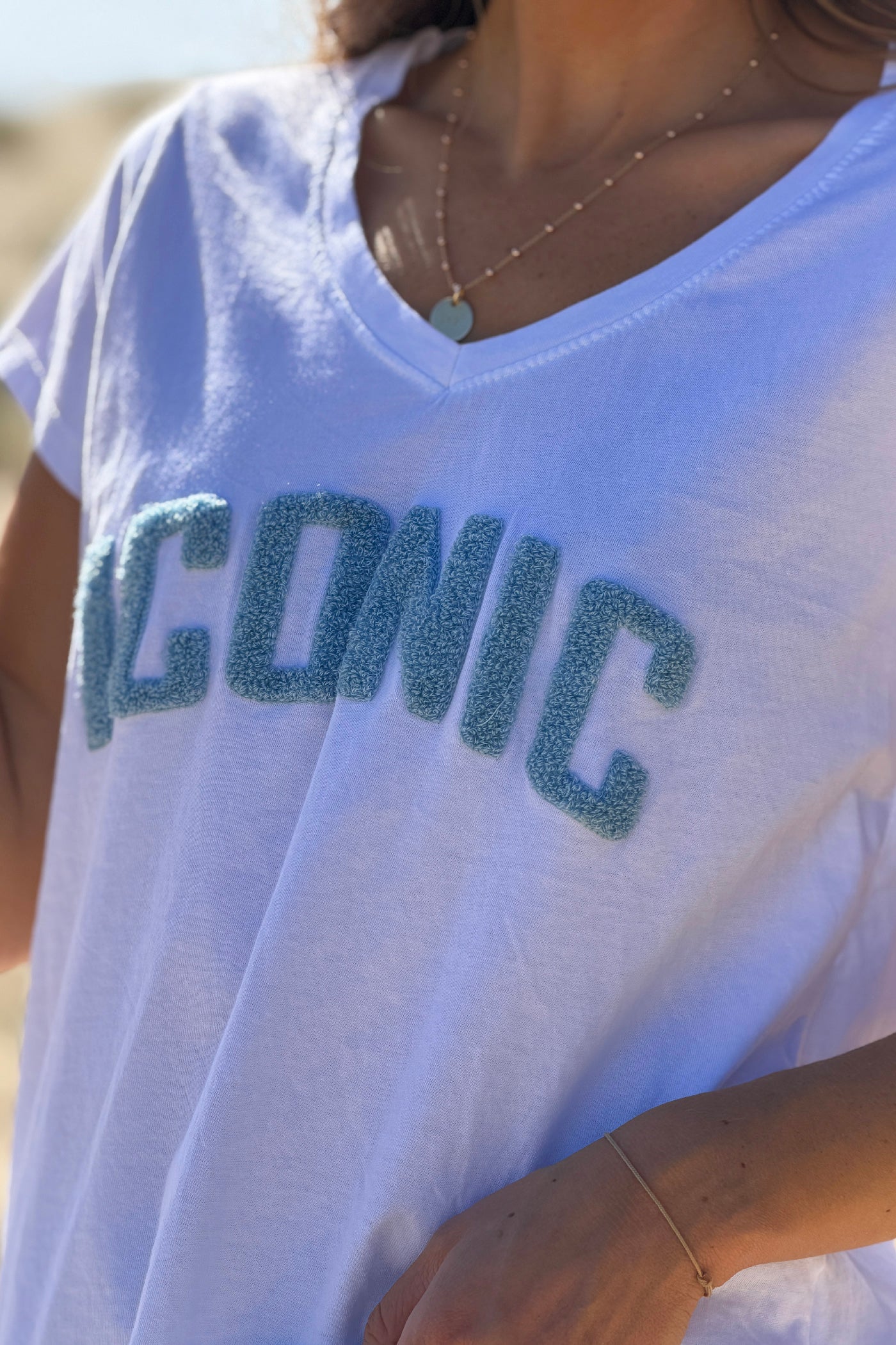 Blue ICONIC Varsity Tee