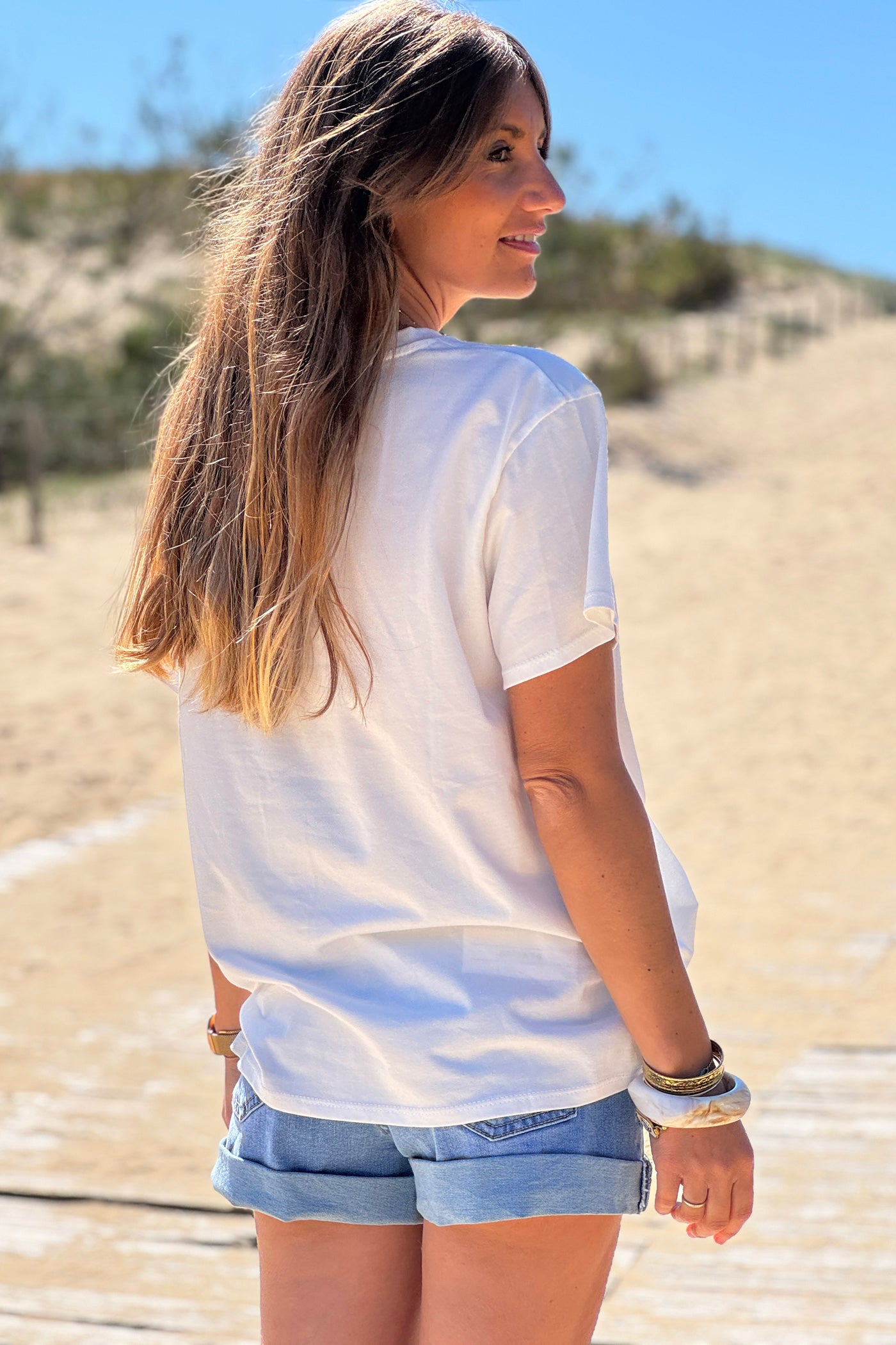 White “Extra Spicy”  Pepper Print Tshirt