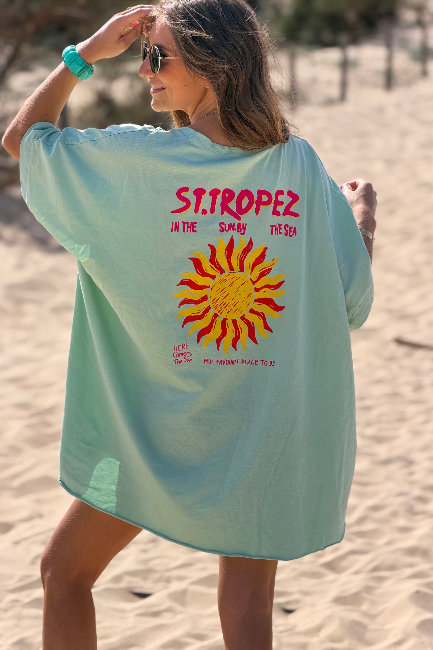 Sage St. Tropez Sun Vintage T-Shirt
